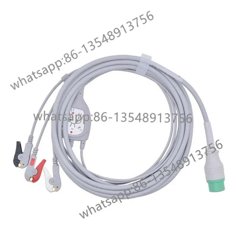 ECG accessories, monitor lead wire 6/12 pin 3/5 lead factory direct sales