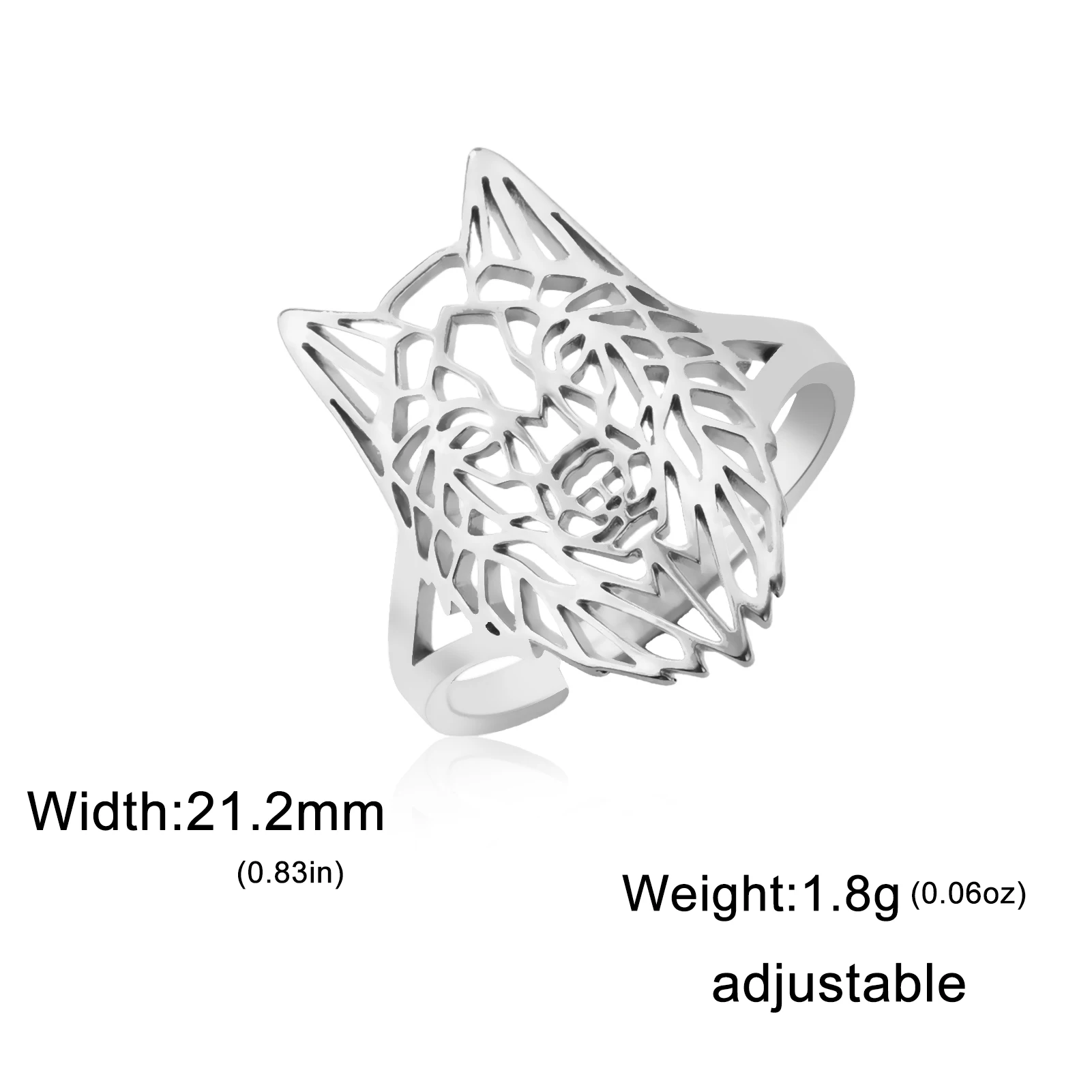 Sipuris Wolf Dieren Ringen Voor Mannen Roestvrij Staal Goud Kleur Hiphop Vintage Bohemen Ring Sieraden Jubileum Geschenken Groothandel