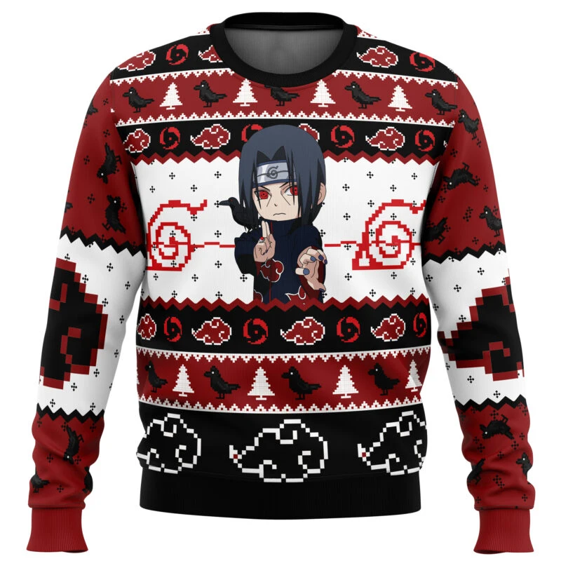 Sudadera de calle a la moda de Año Nuevo para mujer, Jersey de gran tamaño Sasuke Ninja para hombre, ropa de cuello redondo para niños 2024