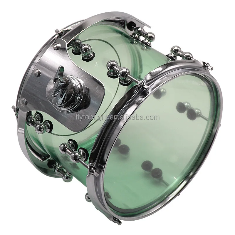 Cozy Drum 10*8 Inch Acrylic Tom Portable Musical Instrument Set with Tom Holder Parts