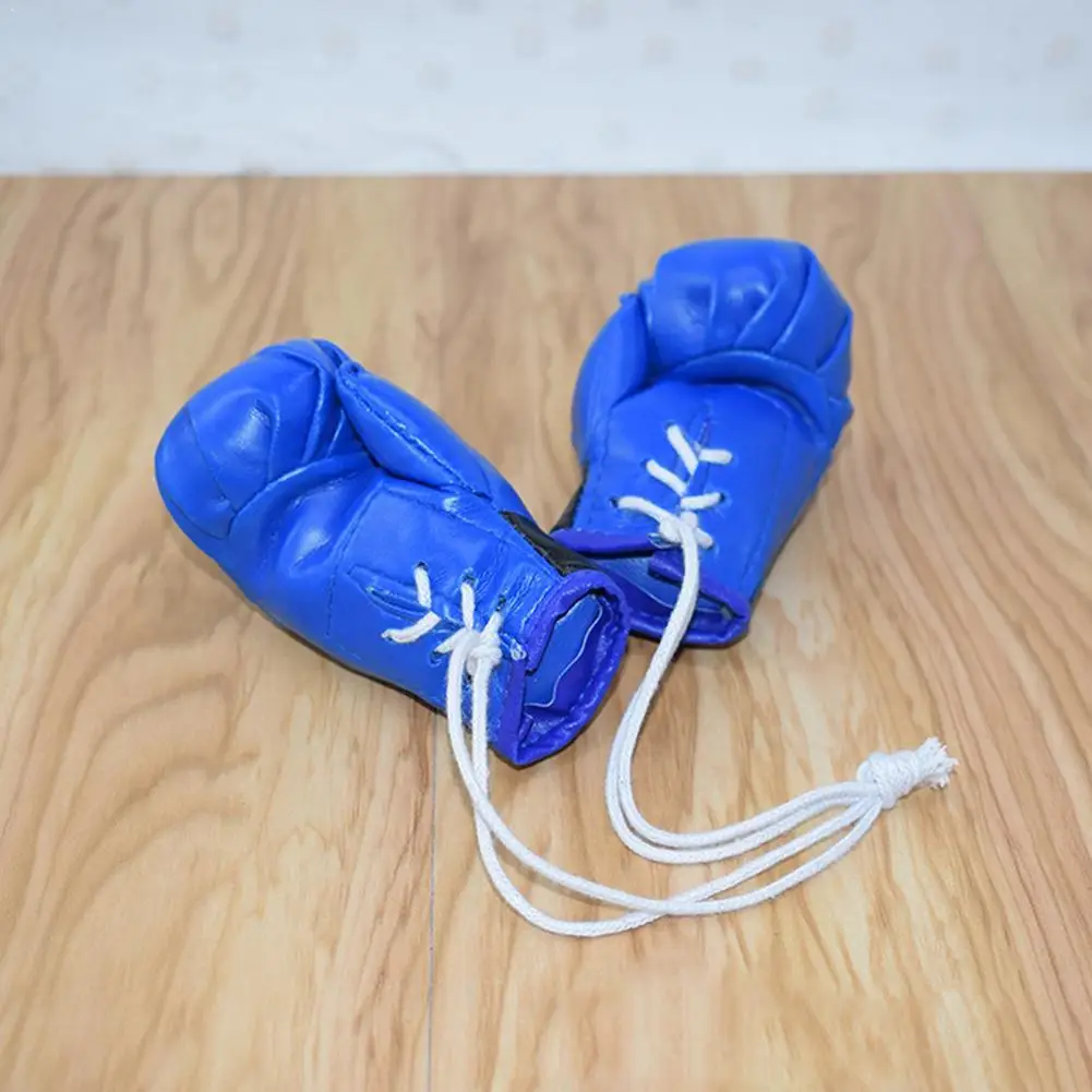 Car Boxing Glove Pendant Keychain Men Pendant Boxing Match Flag Gloves Mini Glove Car Bag Pendant Jewelry Accessories