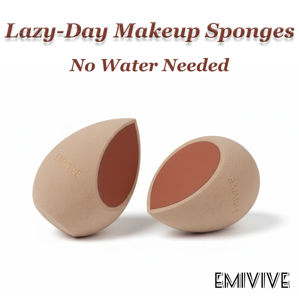 

Lazy-Day Makeup Sponges Cosemet Puff No Water Needed Beauty Sponge Blender For Foundation Powder Cream MakeUp Accessories