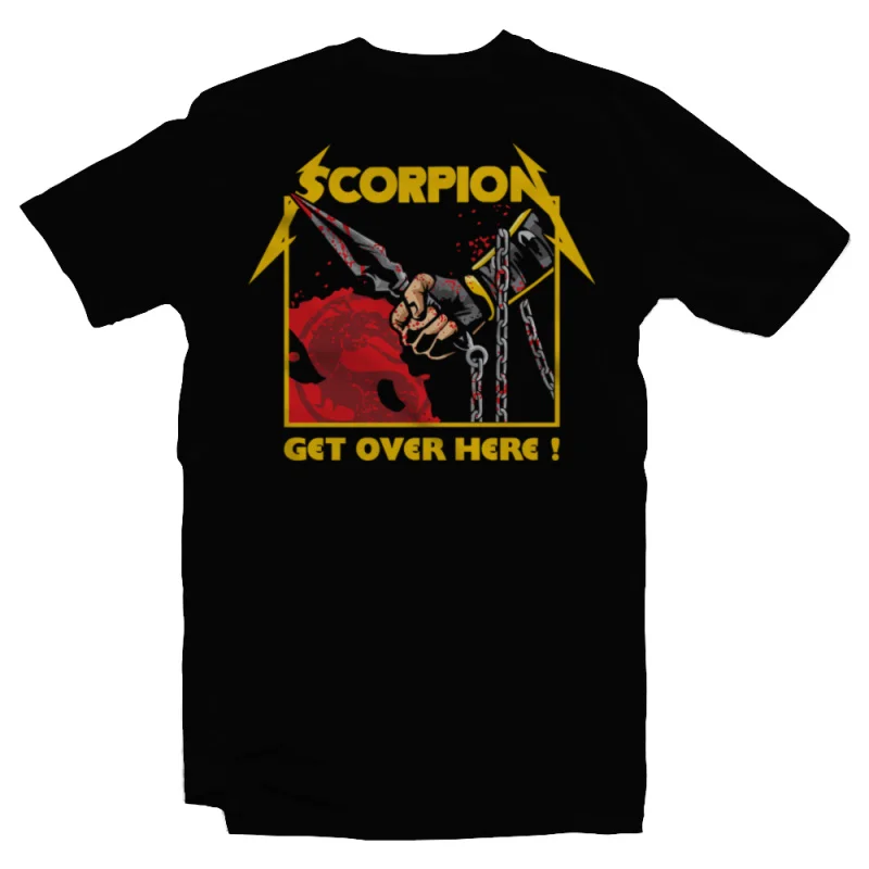 Vintage 90's Mortal Kombat Spear Em All Gift tee for gamer 100% cotton printed Men's Short Sleeve Graphic T-Shirt All size tops