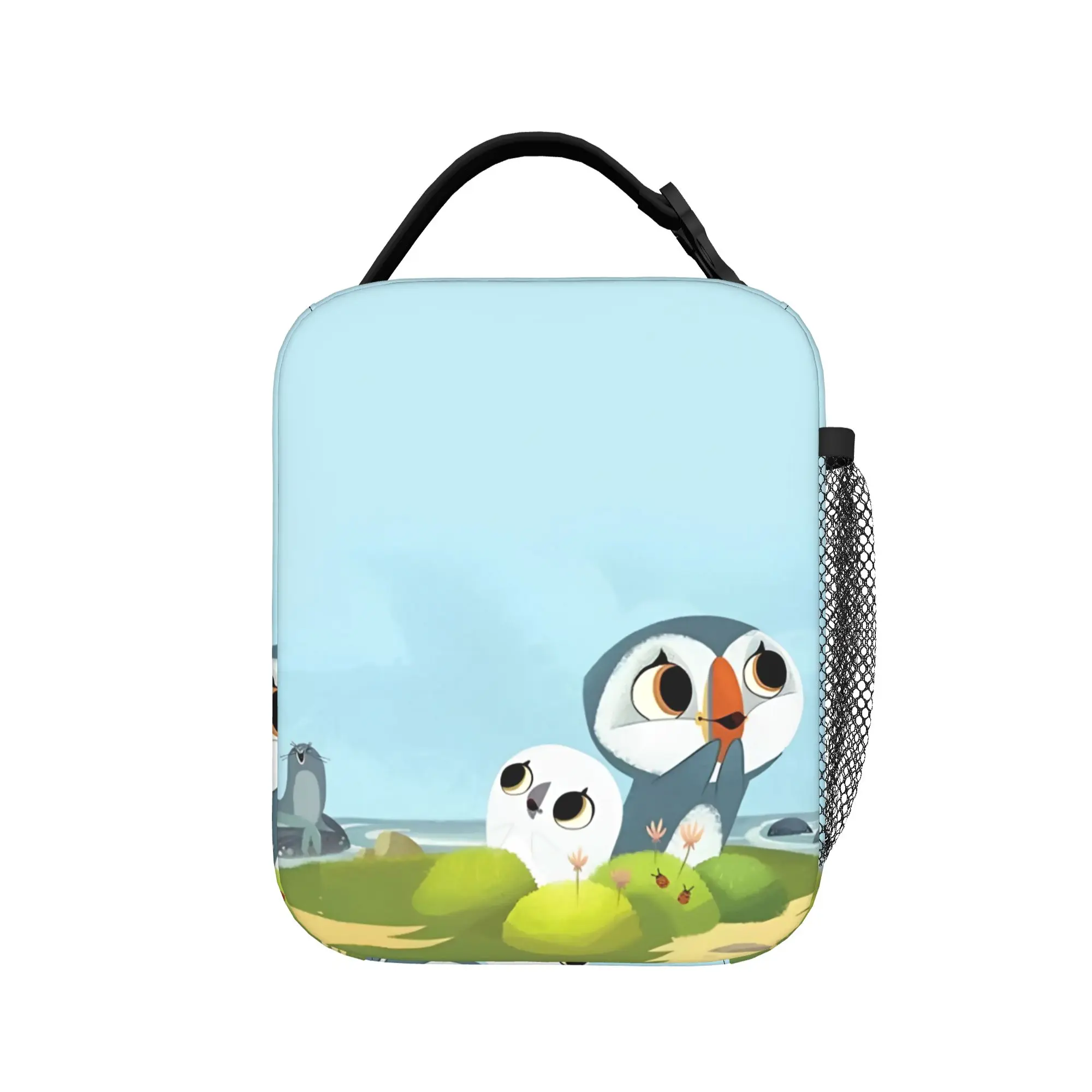 Oona and Baba Puffin Rock Insulated Lunch Bag Thermal Bag Reusable,Lunch Container  Leakproof Tote Lunch Box Food Bag