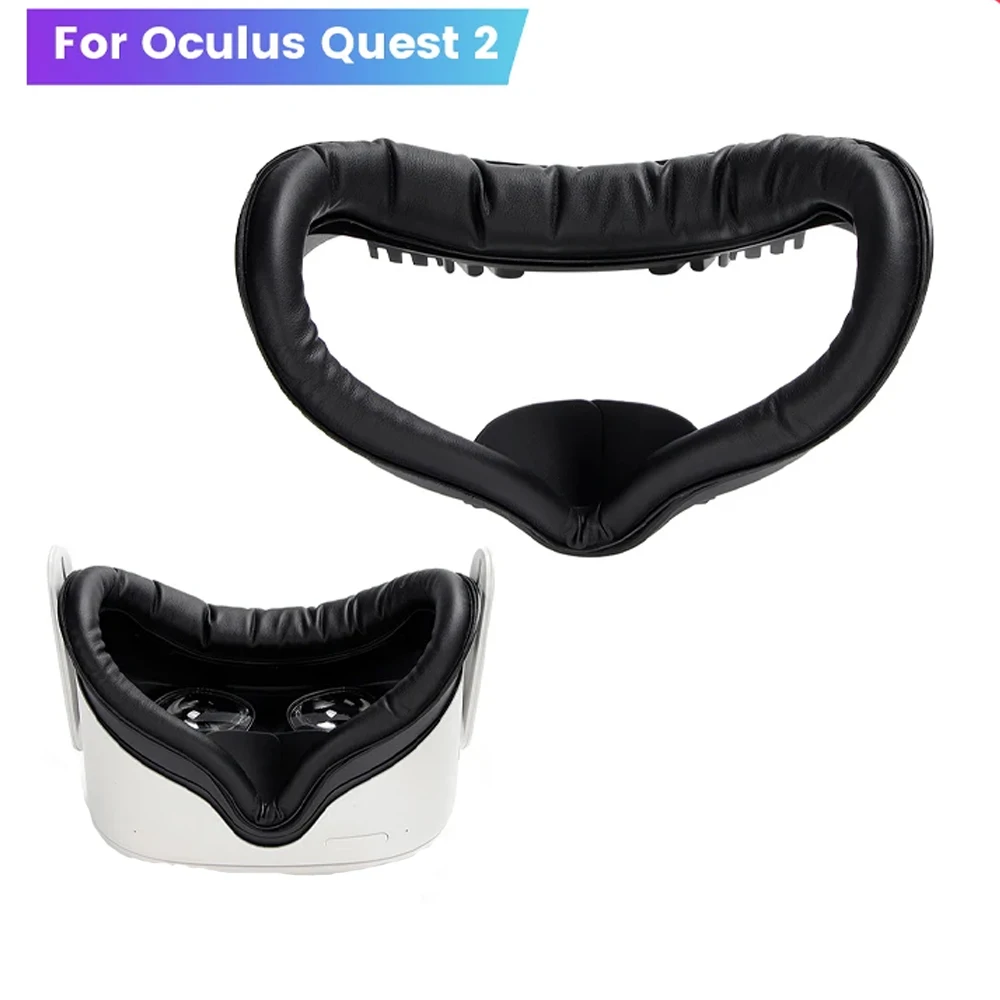 

3in 1 PU Face Pad Cushion Mask Cover With Bracket Protective Mat Eye Pad For Oculus Quest 2 Comfort VR Replacement Accessories