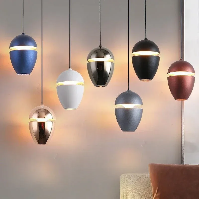 

New Bedroom Headboard LED Pendant Lamp Creative Restaurant Clothing Store Bar Counter Window Decor Chandelier Art Light Fixtures