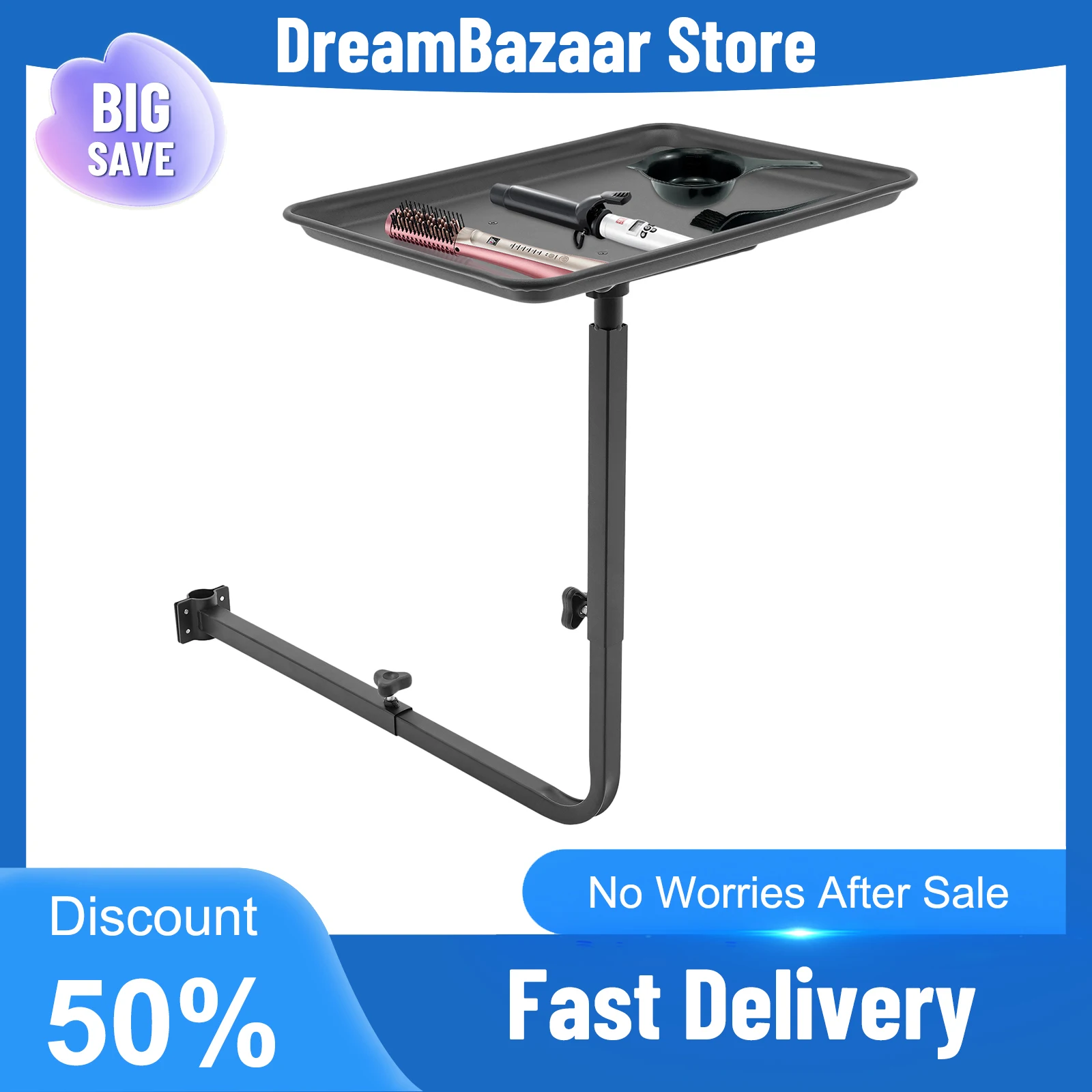 Salon Tray Hair Dye Lifting Rack Hair Stylist Tool Cart Storage Tray for Salon Barber Accessories Durable Material Easy Clean