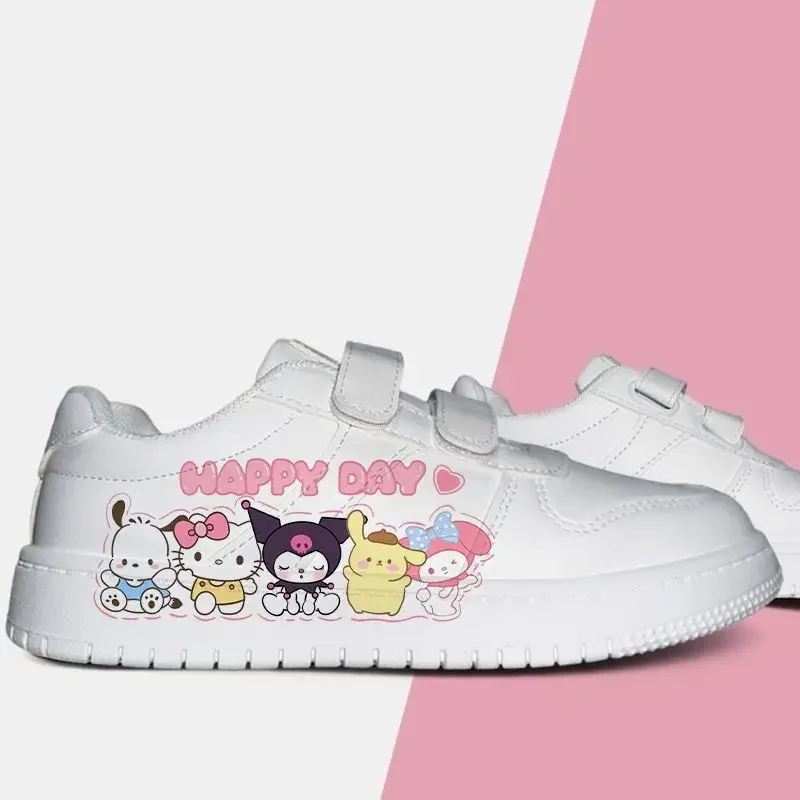 New Cosplay Anime Hello Kitty Sneakers per bambini Cute Cartoon Student scarpe Casual scarpe da passeggio con fascia magica a basso stato da donna