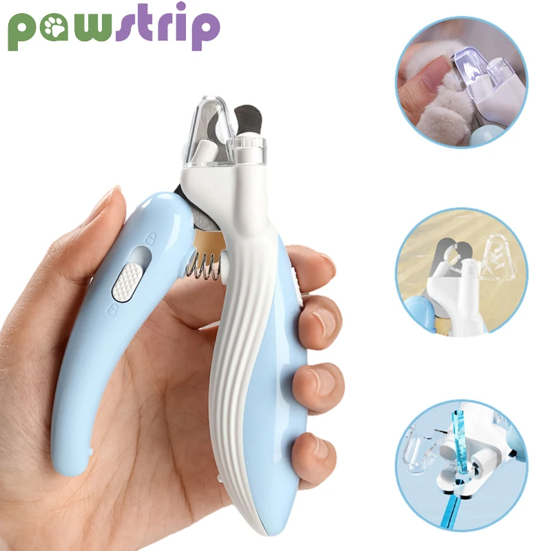 

Professional Pet Nail Clipper Stainless Steel Sharp Dog Cat Nail Trimmer LED Light Dog Cat Claw Scissors Pet Grooming Supplies