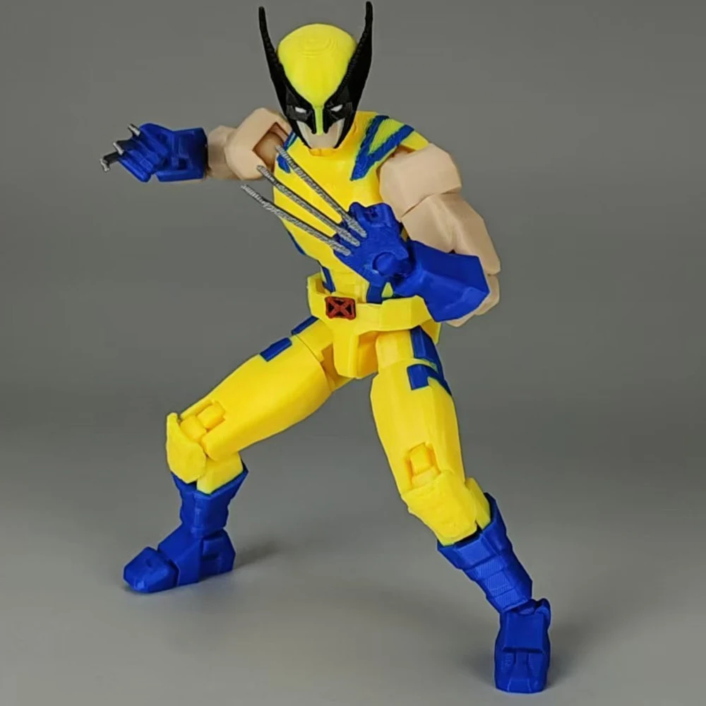 3D Printed Wolverine Marvel Legends Superheros Toys Action Figures Anime Multi-Jointed Shapeshift Mannequin Model Ornaments