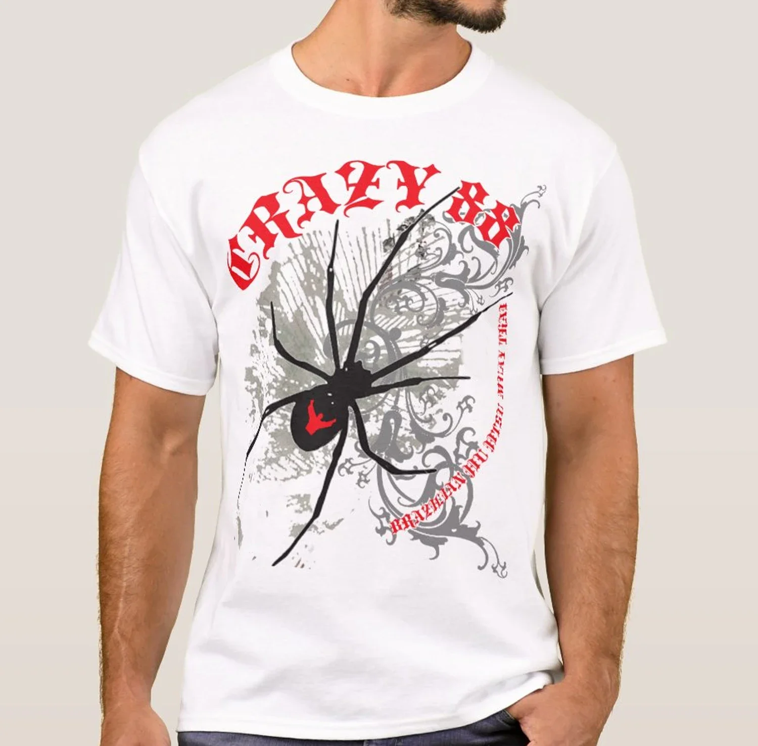 الأرملة السوداء البرازيل جيو جيتسو MMA الملاكمة التايلاندية القتالية تي شيرت 100% القطن س الرقبة الصيف قصيرة الأكمام عادية قميص رجالي حجم S-3XL