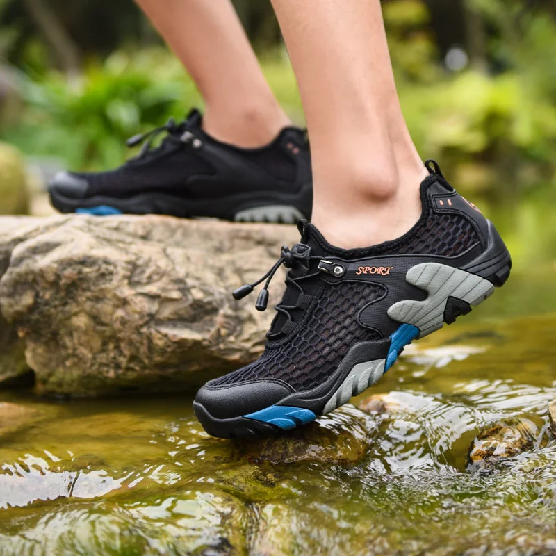 Water Shoes Men Women Outdoor Hiking Shoes Quick Drying Beach Aqua Shoes Travel Trekking Walking Climbing Sneakers