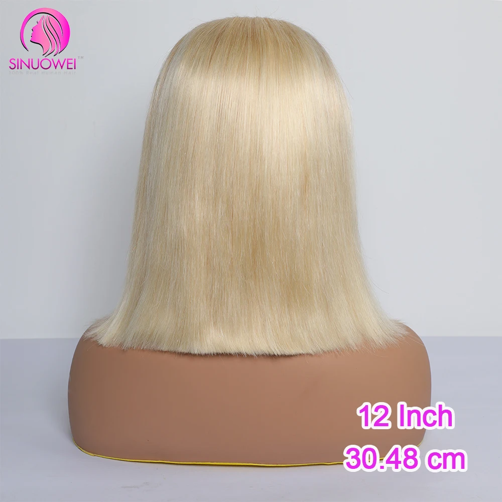 Short Bob Wig 613 Honey Blonde Color Straight Bob Wig For Women Human Hair Remy Brazilian Cheap Straight Bob Wig 8-16Inch