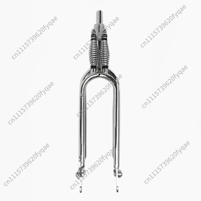 26 Inch 28.6mm Threadless Retro ATV Front Fork, Dual Spring Shock Absorber Modified Springer Fork