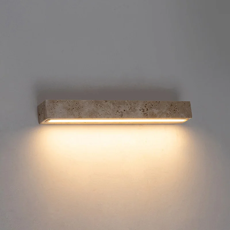 Colorful And Quiet Antique Style New Yellow Cave Stone Sconce Light Bedside Study Corridor Outdoor