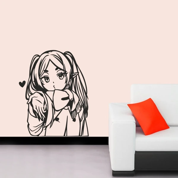 Frieren Wall Decal Anime Car Vinyl Stickers Decor Home Decoration Beyond Journey\'s End