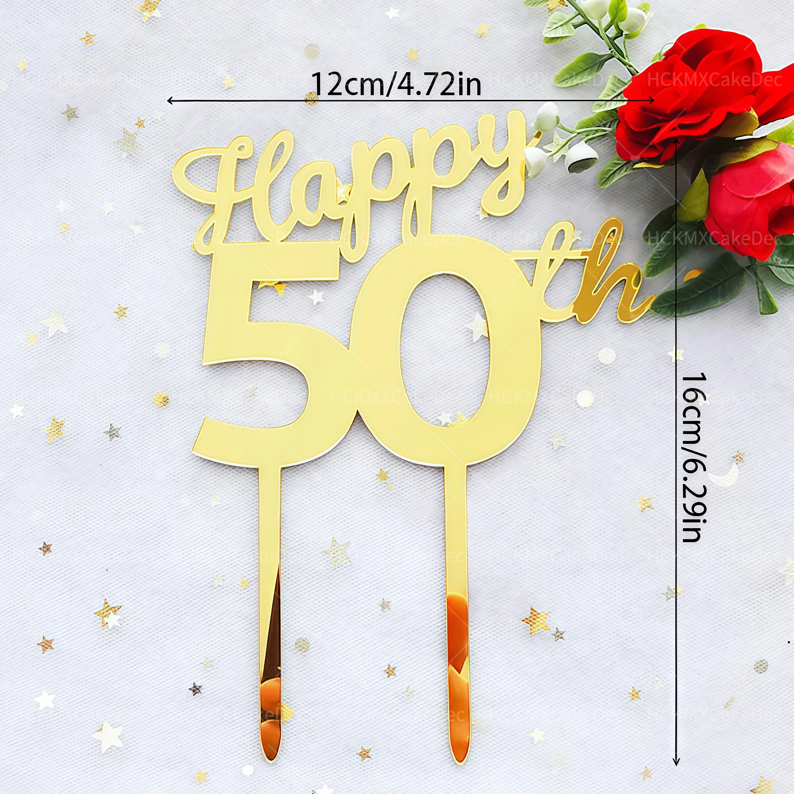 3 Stück Gold Acryl Nummer 18/21/30/40/50/60/70/80 Kuchen Topper für Geburtstag Hochzeit Party Kuchen Dekoration Lieferungen – Detail 6