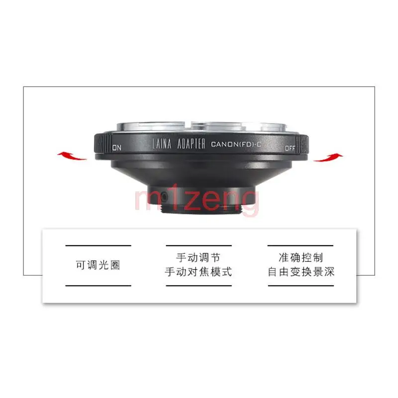 FD-C Mount lens Adapter ring for CANON FL FD mount lens to C Mount 16mm CCTV Film cinema camera