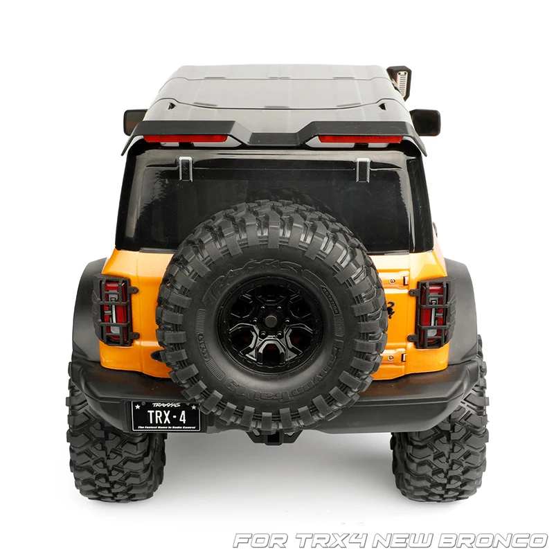 윈드 윙 개조 루프 스포일러 LED 라이트 테일라이트 커버 보호 커버 1/10 RC 크롤러 카 TRX4 뉴 브론코 DIY