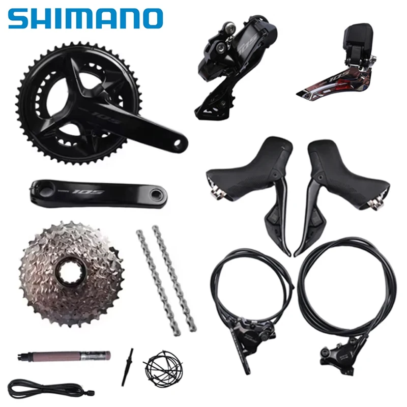 Shimano 105 Di2 R7170 2x12Speed R7100 Crankset R7150 RD FD R7100 11-36T/11-34T Cassette Road Bike Groupset