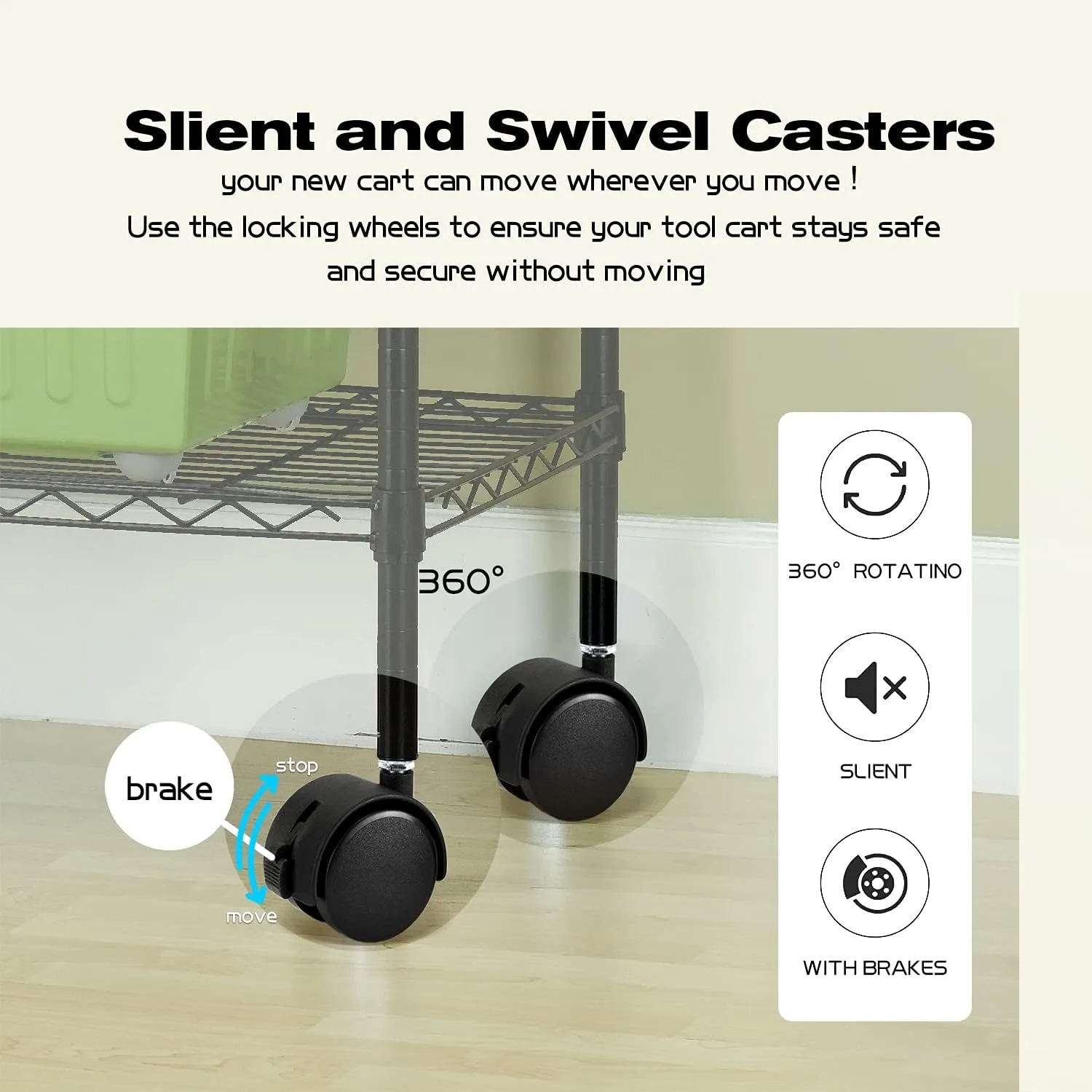 أرفف تخزين وحدة رفوف سلكية مكونة من 5 طبقات مع رف معدني بعجلات، رف تخزين معدني عالي التحمل NSF ارتفاع قابل للتعديل #4