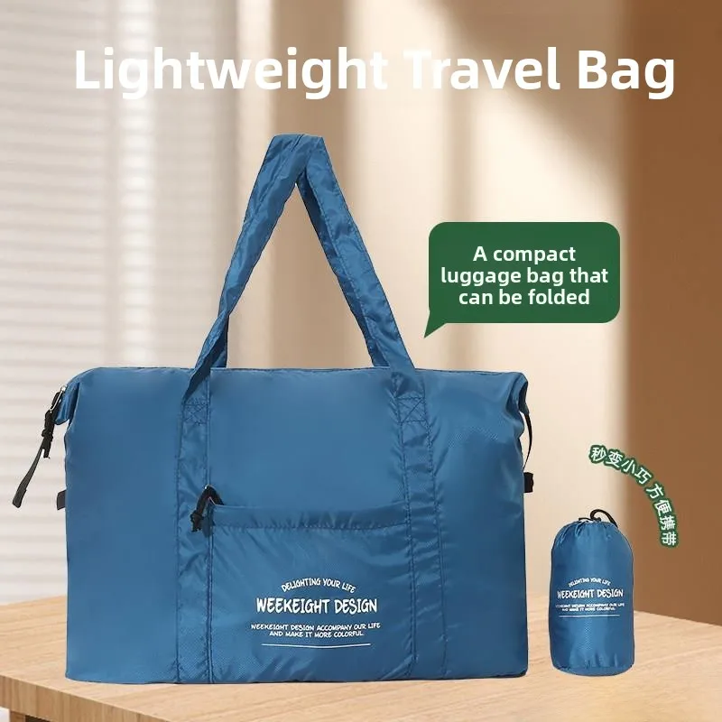 

Outdoor Camping Travel Bag Lightweight Thin Large Capacity Storage Bag Single Shoulder Bag for Business Trips Foldable Bag