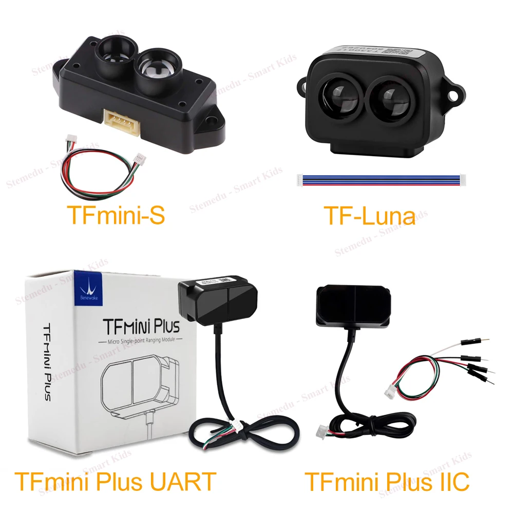 Benewake TFmini-S TFmini-Plus TF-luna Laser Lidar Sensor TOF Module Single Point Micro Ranging Scanner for Pixhawk, Arduino