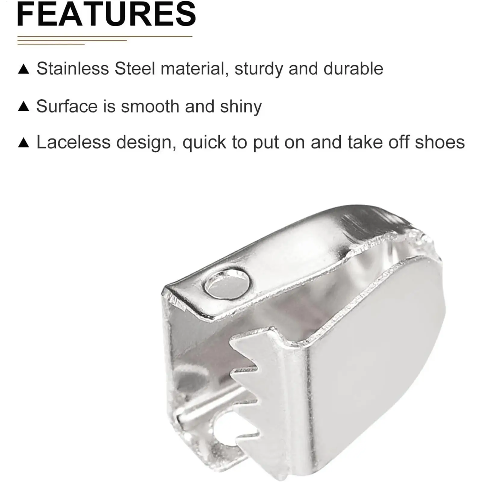 new No-Tie Shoelace Buckles for Sneakers  Metal Lazy Shoe Lace Locks, Easy Slip-On Design, Reusable Shoelace Clips