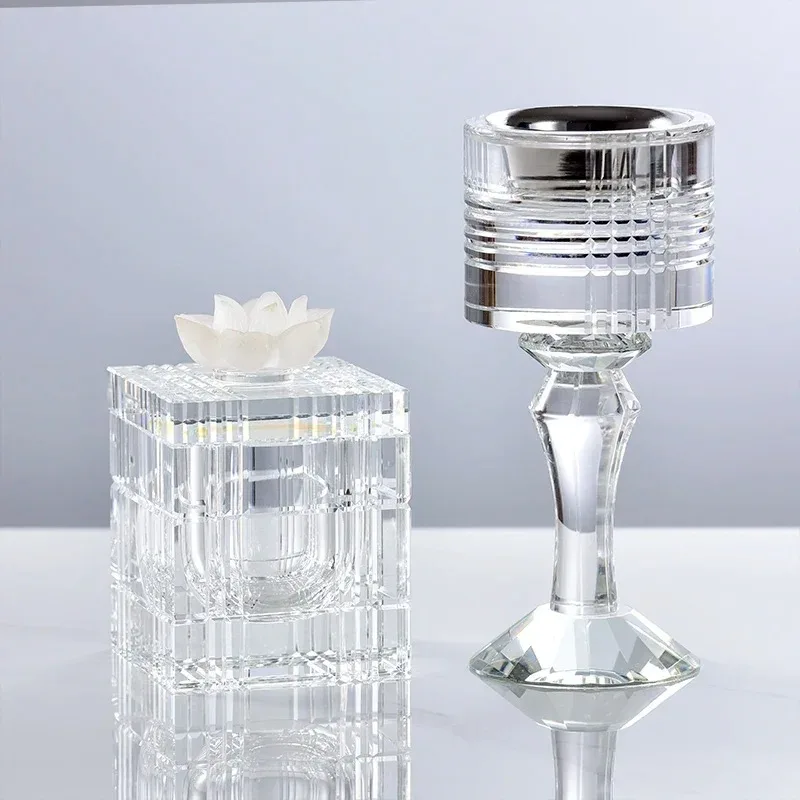 Wedding decoration crystal glass incense burner mubkhar