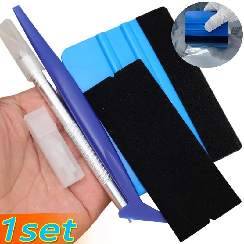 Car Wrap Tool Kit Set with Plastic Squeegee