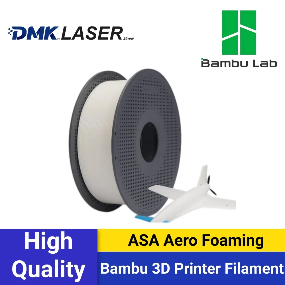 Bambu Lab original ASA Aero 3D Filament, Ultra-Lightweight & Low-Density, Ideal for RC Planes & Drones, RFID-Enabled 1kg