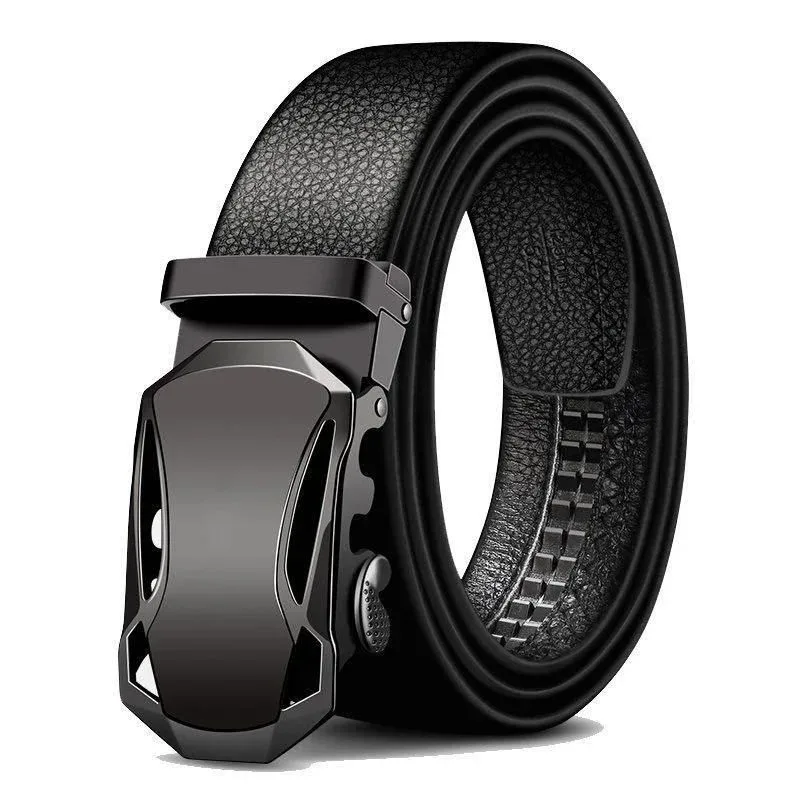 Belt Men Automatic Buckle Belt for Men Business Work Casual Luxury Designer Famous Brand Male for Jeans PU Leather Strap ZD2203