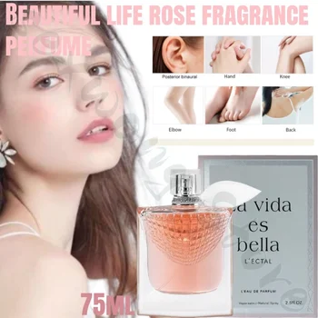 Beautiful Life-sexuellement Rose pour Femme, sexuellement Longue Durée, Doux, Frais, Élégant, Naturel, Non Piquant, 75ml