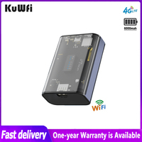 KuWFi 4G Portable Router 150Mbps Mobile Wireless WiFi Outdoor Travel Hotspot 6000mAh Battery Life With Sim Card Slot USB Port