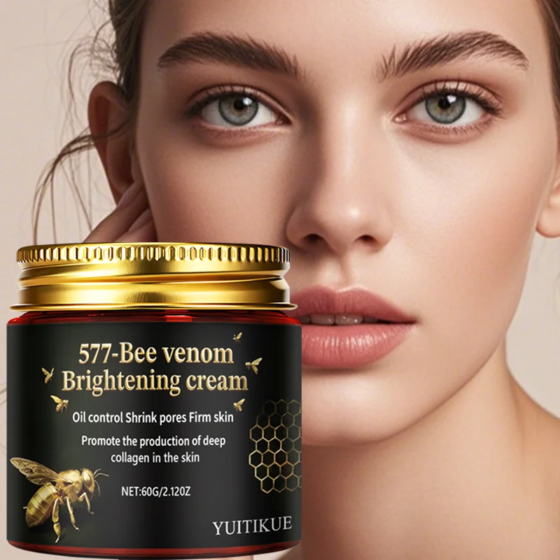 YUITIKUE 577-Bee Venom Brightening Cream | Oil Control & Pore Minimizing Firming Cream | Boost Collagen Production 60g