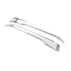 2Pcs Chrome Car Front Fog Lamp Cover Trim Molding Accessories for BMW X1 F48 2016 2017 2018 2019