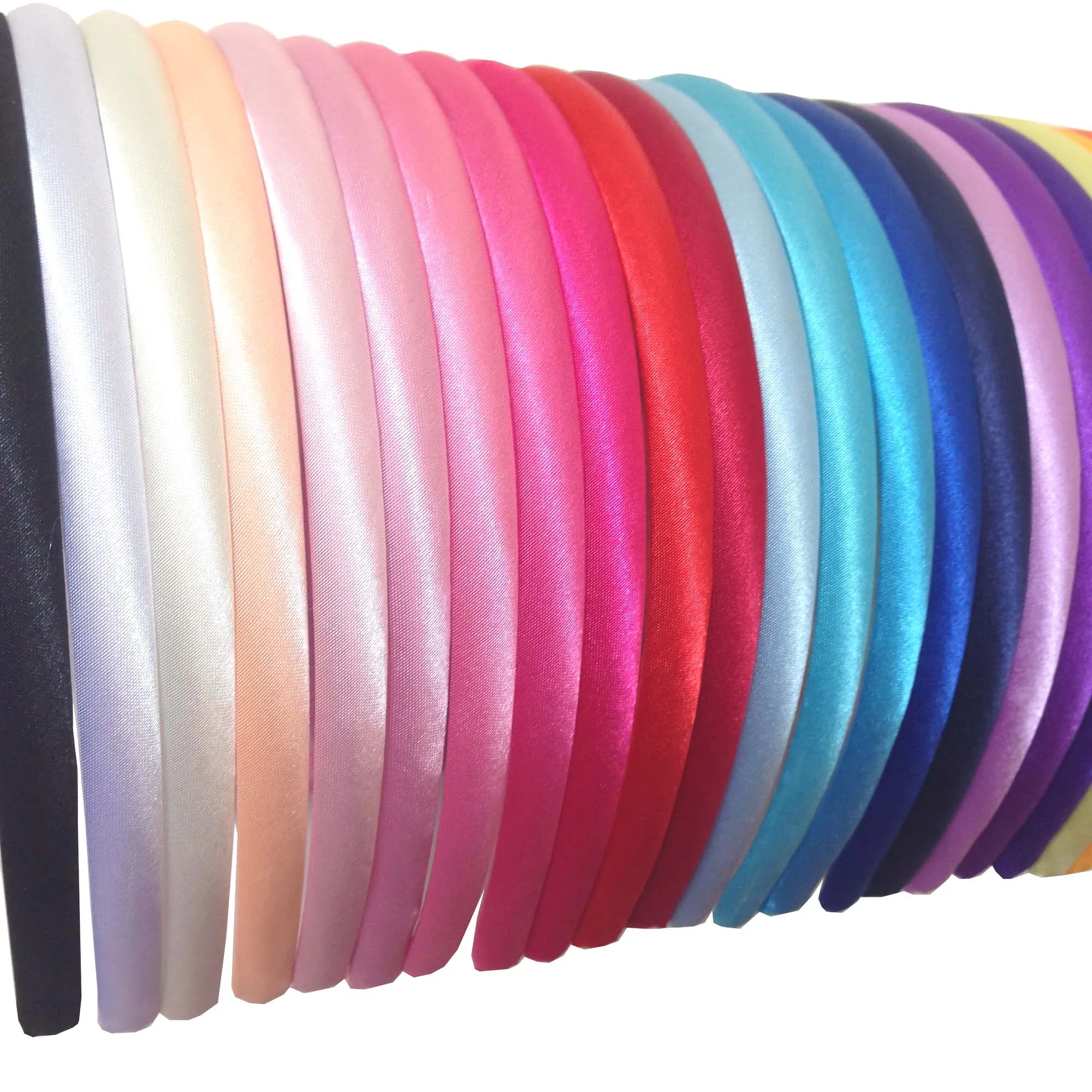 10 Stück/30 Stück mit Stoff überzogenes Haarband, 1 cm, Bonbonfarben, Harz-Stirnband, Mädchen-Haarband für DIY-Kopfbedeckungen, Boutique-Geschenke – Detail 2