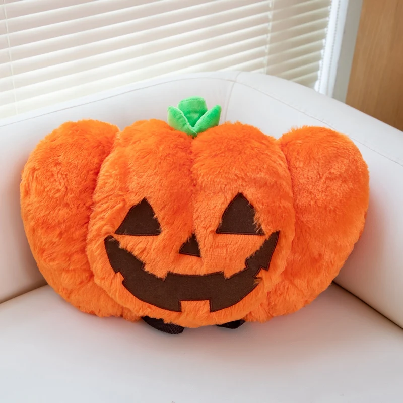 Cute Pumpkin Plush Backpack Kawaii Fashion Plushie Doll FurBags Hallowmas Holiday Gifts