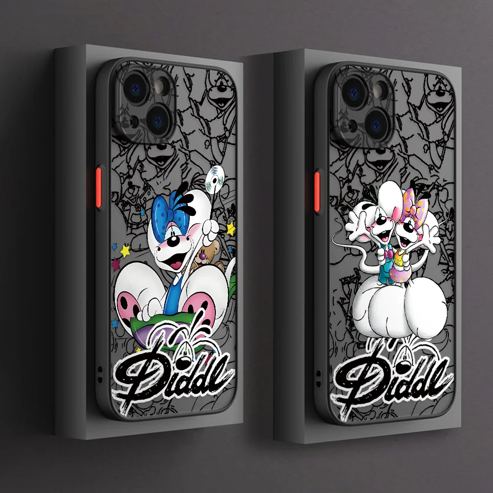 New Diddls Diddlina Mouses Phone Case for Samsung Galaxy S26 S25 S24 S23 S22 S21 FE Ultra Plus 5G Transparent Matte Hard Cover