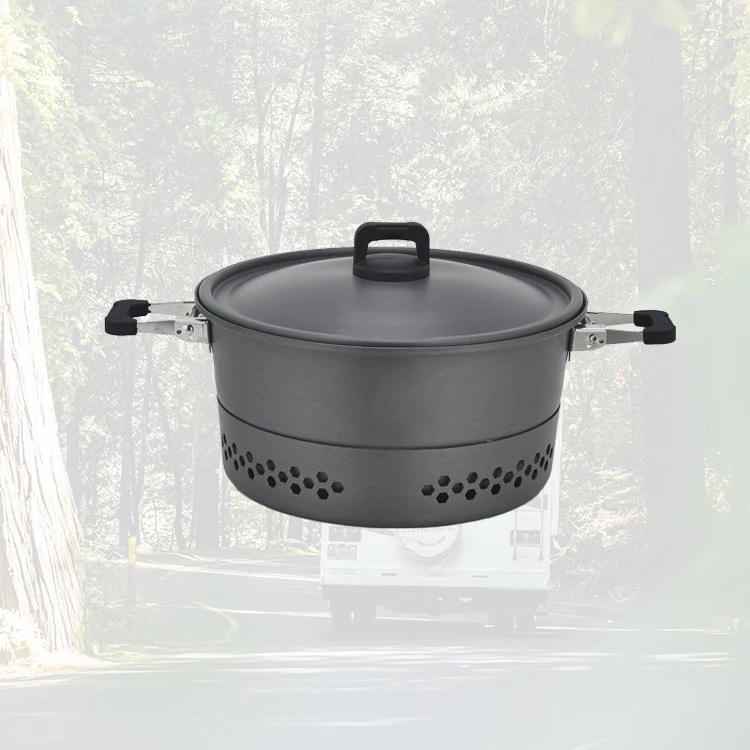 

Intelligent Library High-efficiency Heat-gathering Outdoor Camping Special Soup Pot Camping Energy-gathering Pot