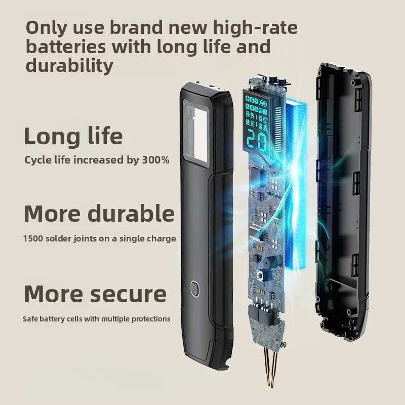 Portable Mini 18650 Spot Welder, Handheld Nickel & Steel Welding Tool