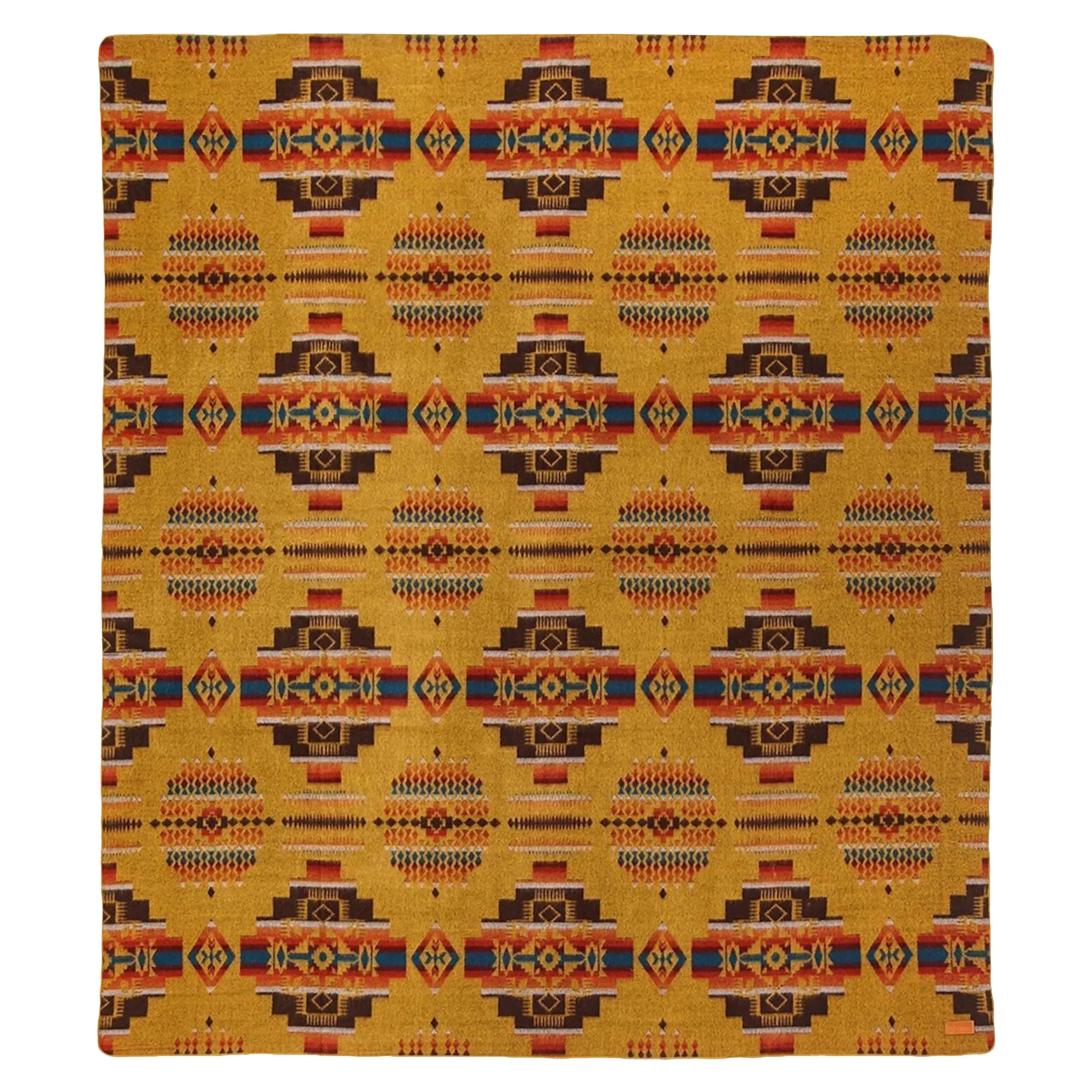 Southwestern Throw Blanket, Andes Autumn, Queen 91x80 inches