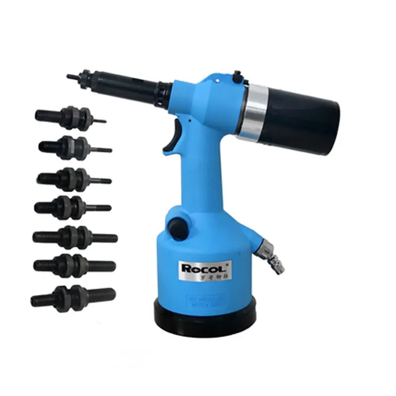 Pneumatic riveting gun, automatic riveting nut gun, M8M6 pneumatic riveting tool, air pressure 5-7bar, tensile force 19.1KN