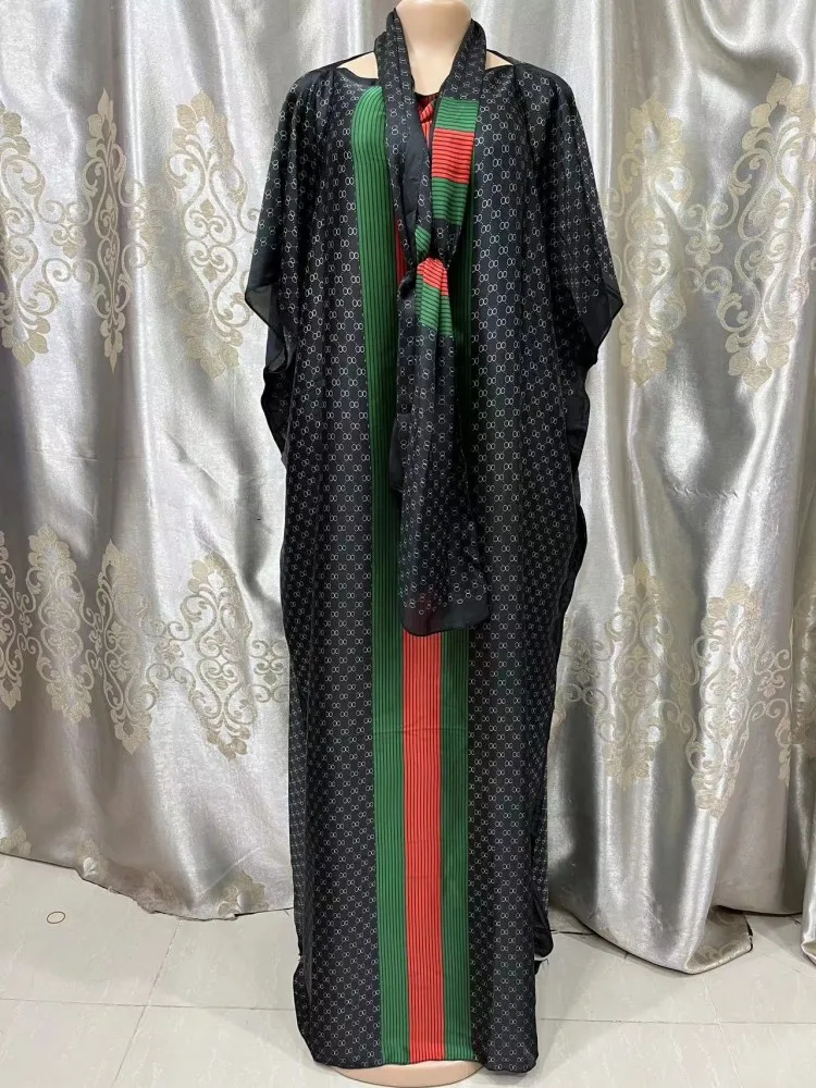 Dress Length:130cm Bust:130cm New Fashion dresses Bazin Print Dashiki Women Long Blouse Yomadou Color Pattern oversize