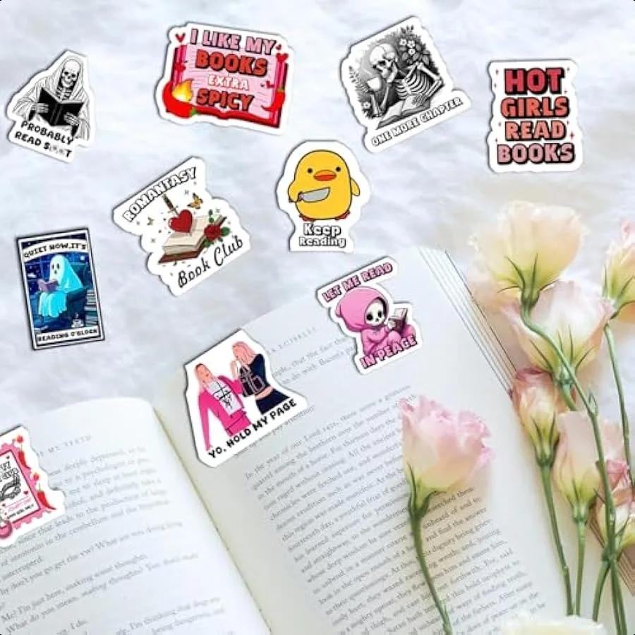 10PC Funny Magnetic Bookmarks Cute Animal and Humor Design DoubleSided Magnetic Bookmarks for Women Men Reading Enthusiasts Tea