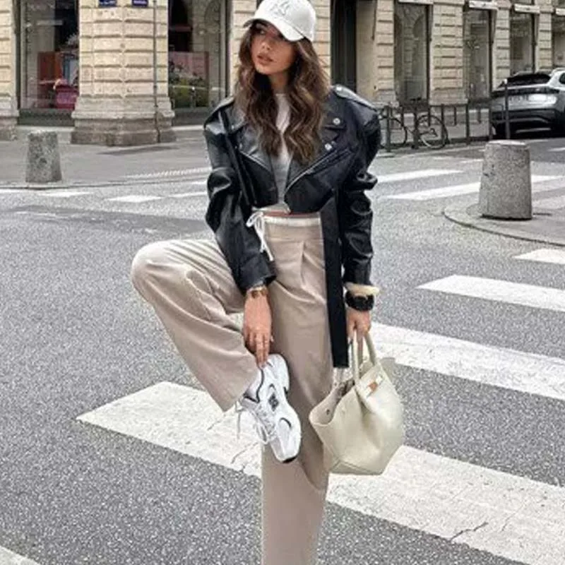 

YENKYE женские регулируемые широкие брюки с двойной эластичной резинкой на талии и шнурком, женская офисная одежда, повседневные брюки, панталоны