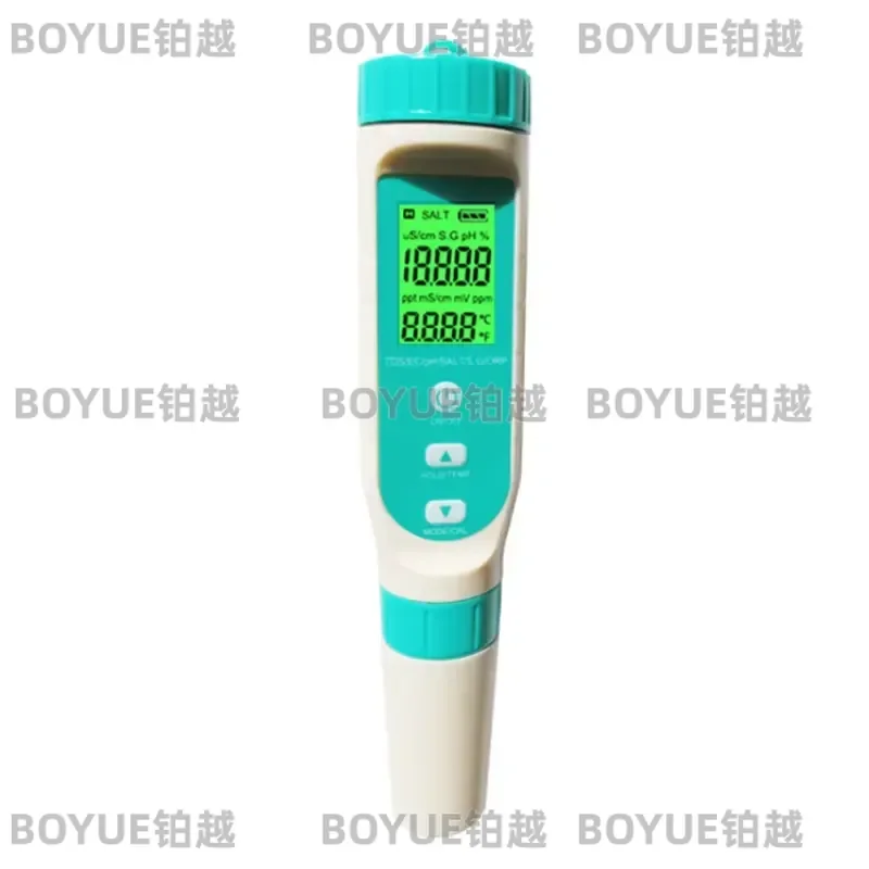 for Customizable 7-in-1 Salinity Meter ODM/OEM Multi-functional Water Quality Tester PH TDS Temperature Point Measurement