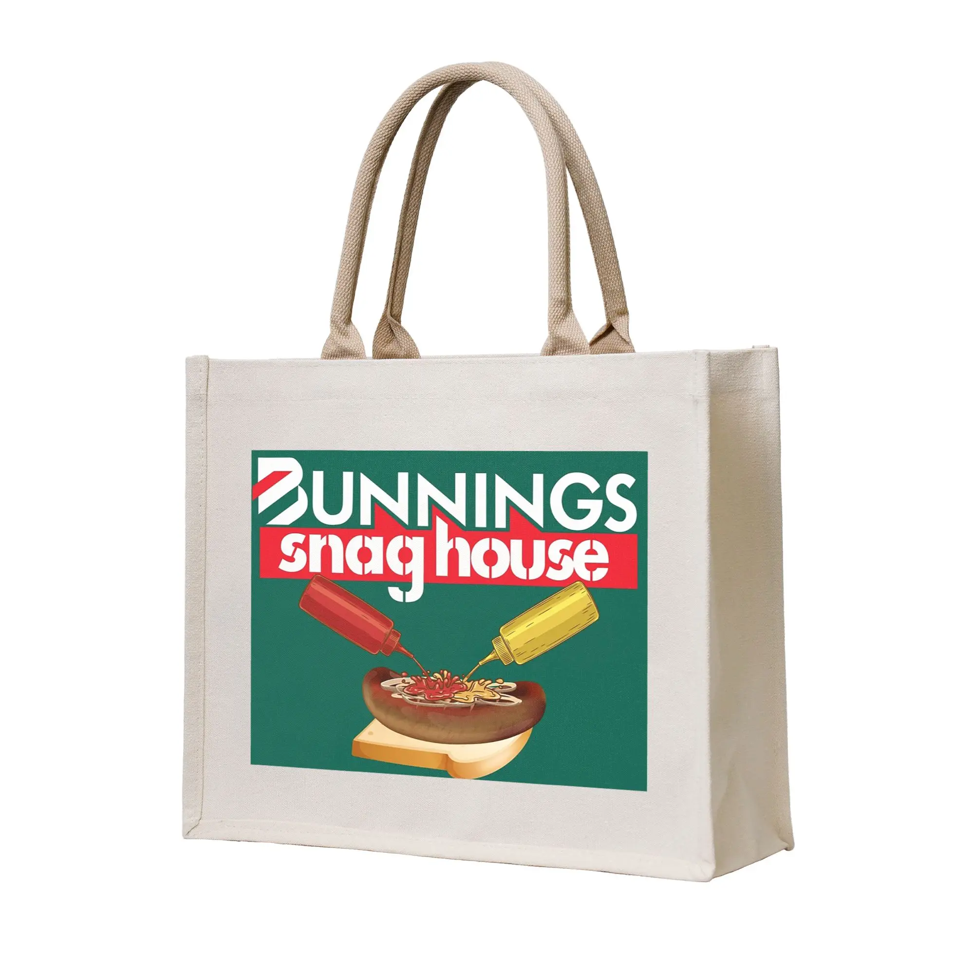 

Сумка-шоппер Bunnings Snaghouse из холщовой ткани, складная, для женщин, на плечо, дорожная сумка-тоут