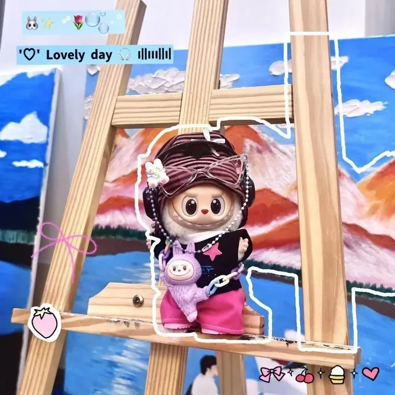 

Оригинальная кукла Labubu, одежда для 17 см поколения, модный милый крутой наряд, милый модный допаминовый роскошный рождественский подарок labubu