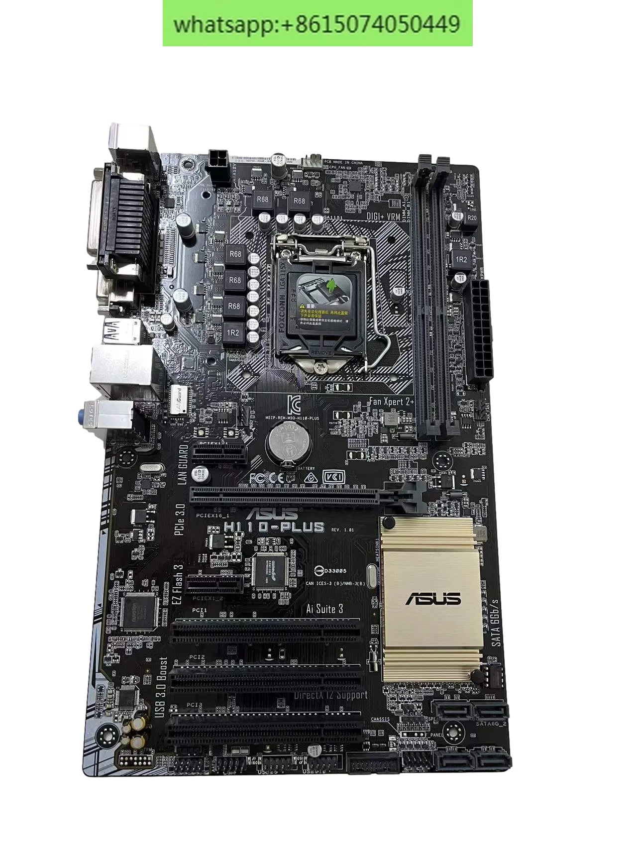 H110-PLUS computer motherboard supports 6/7 generation CPU with 3 PCI slots to support win7.